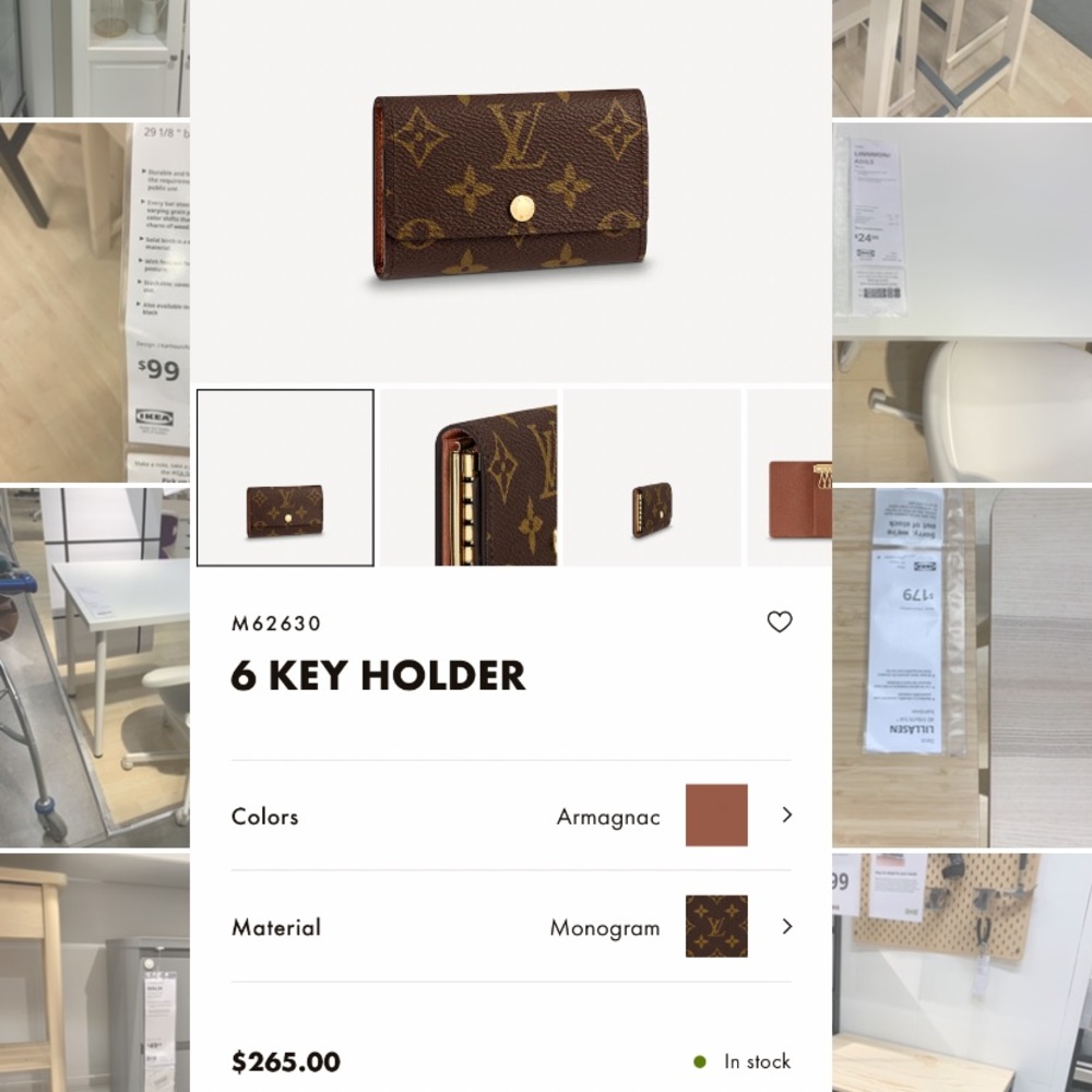 Authentic Louis 6 Key Holder